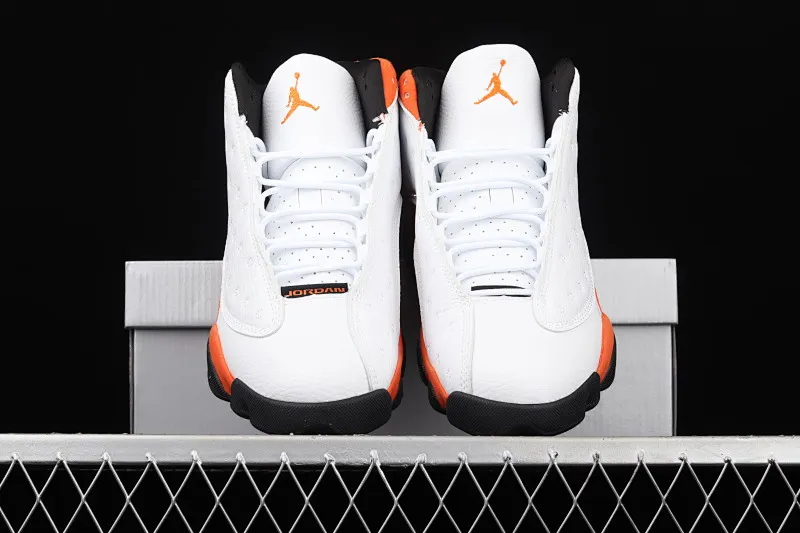 All categories Air Jordan Jordan series basketball shoes Air Jordan 13 G version Air Jordan 13 Retro AJ13 white orange 414571-108
